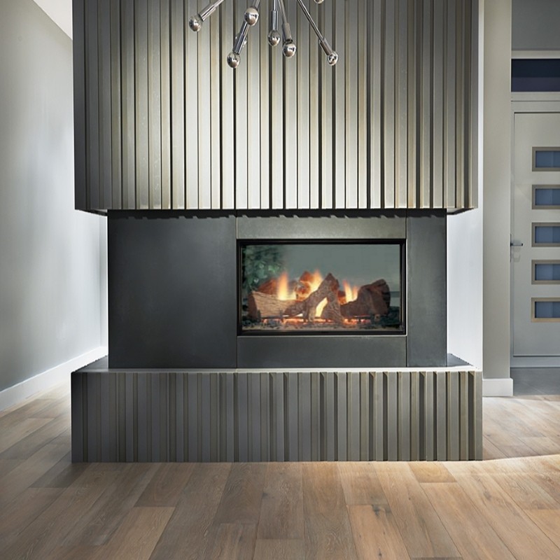 072 - CHIMENEA REGAL 360DVS2 - VERSION CRISTAL LIMPIO TRONCOS